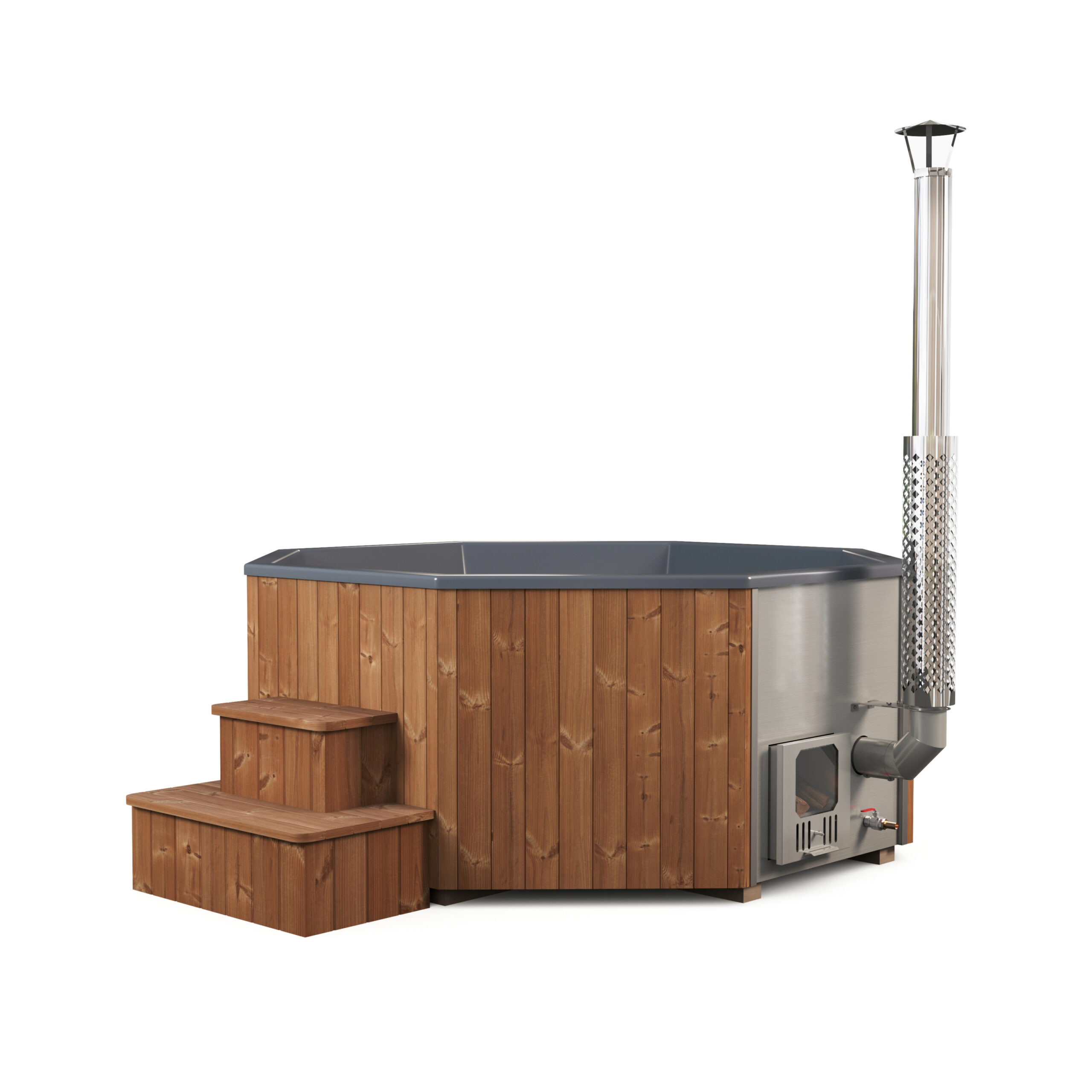 Bañera nórdica «MulliXKing» con estufa integrada