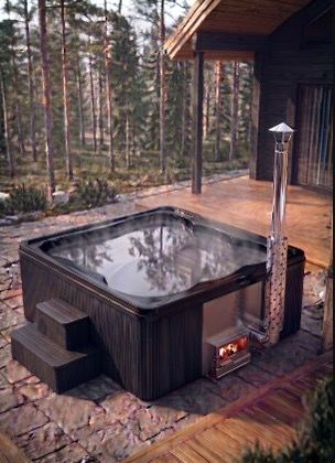 Jacuzzi with integrated oven