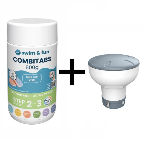 Dosaator CombiTab veepuhastustabletile +  Veepuhastustabletid CombiTab  (800g)